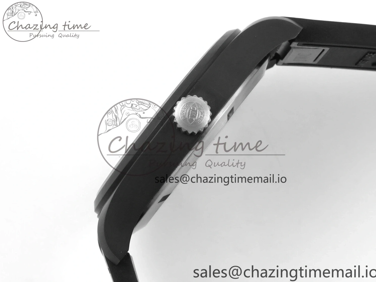 MIROTIME 0307 TravelReady Pilot IW326905 Black Aces M+F 1:1 Best Edition White Dial on Black Rubber Strap MY 7000